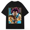 Dragon Ball "Vegeta God of Destruction" Anime Black Women And Men Fashion Comfortable T-Shirt