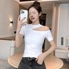 Oversize T Shirt For Women With Embroidery And Round Neck For Spring 2025