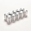 10 piezas de perillas de aluminio interruptor giratorio potenciómetro control de volumen puntero orificio 6 mm
