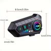 Motorcycle Helmet Bluetooth Headset Y10 Wireless Intercom 5.3 Noise Reduction