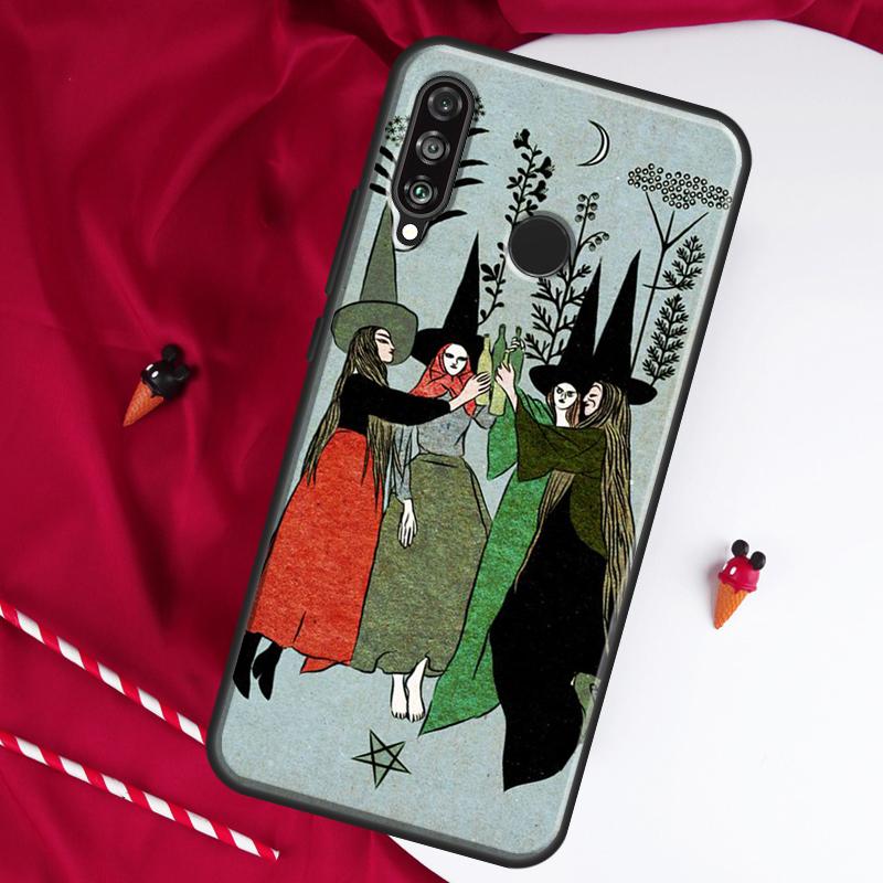 Witches Circle Dance For Huawei Nova Y61 Y70 Y90 Y60 Y72 Y91 12s 12i 11i 7i 8i 9 10 SE P60 Pro P30 P40 Lite Case