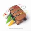 Handmade Jewelry Accessory: Colored Phone Lanyard Strap with Lobster Clasp and Alloy Buckle Pendant