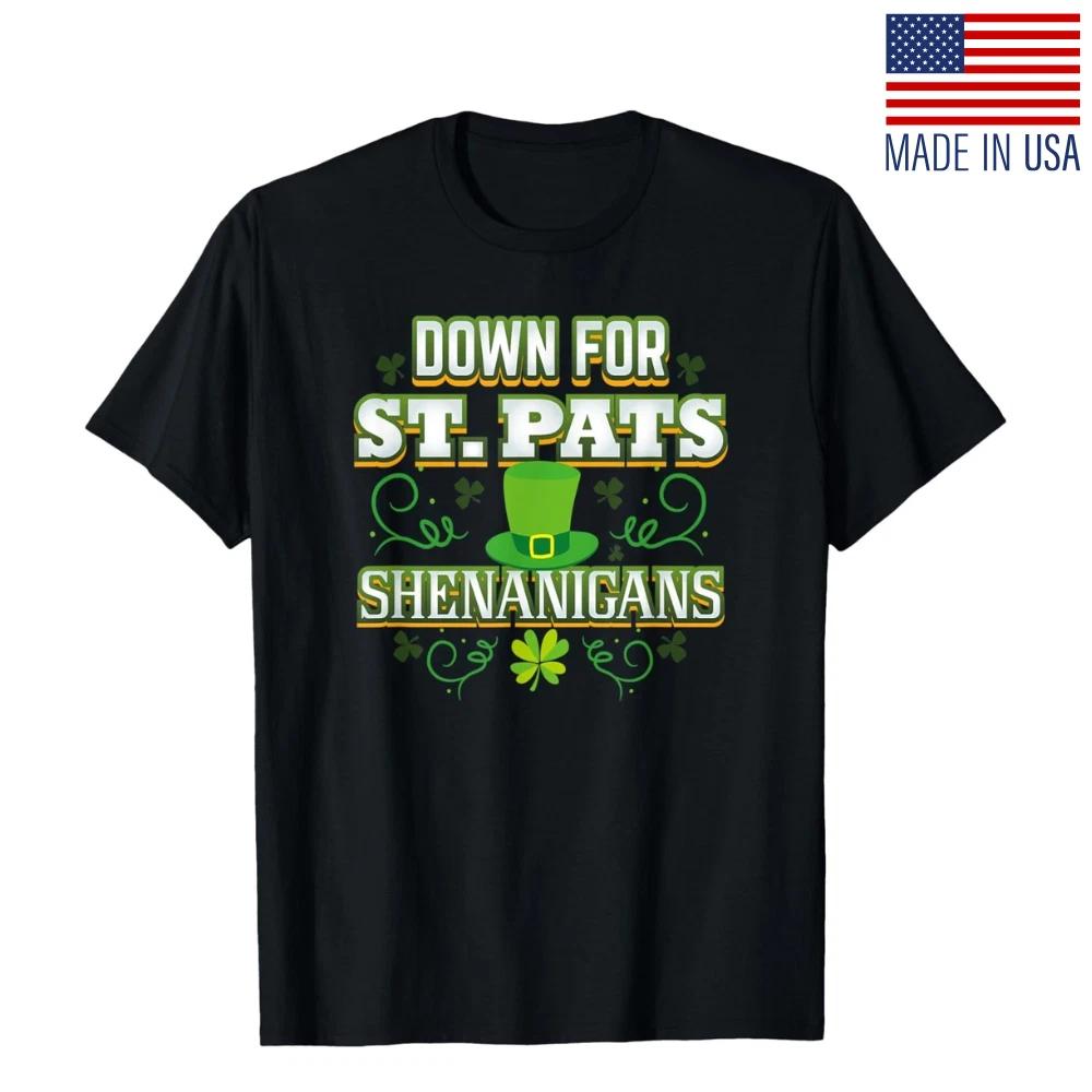 St. Patrick’s Day Shenanigans Funny Irish Party Unisex Graphic T- Shirt 3XL