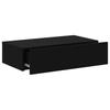 TV Stand with LED Lights Black 60x35x15.5 cm