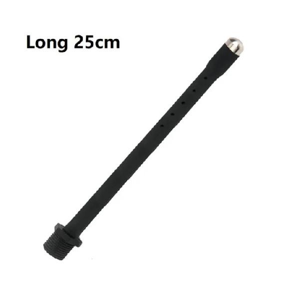 Silicone Metal Anal and Vaginal Washing Porous Sausage Filler Women Washing Device Unisex Adult Sex Product
