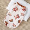 Autumn Wear Bear Cat Big Dog Autumn and Winter Dog Warm Pet Clothes Dog Vest Cat Vest Supplies