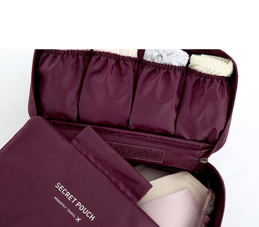 Multifunkční cestovní organizér v korejském stylu druhé generace: Taška na spodní prádlo, podprsenku, kosmetiku a toaletní potřeby