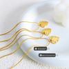 Versatile French Heart-Shaped Clavicle Necklace: Light Luxury Titanium Steel Jewelry for Women