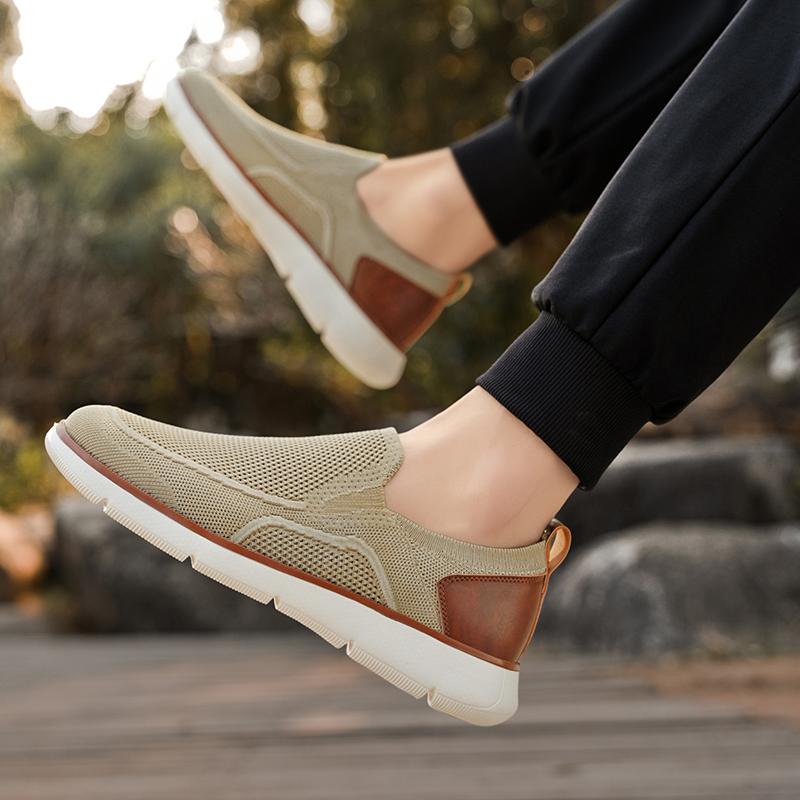 Mens Boat Shoes Casual Loafers Slip On Walking Dress Sneakers Mesh Business Oxfords Work Lightweight Soft Sole