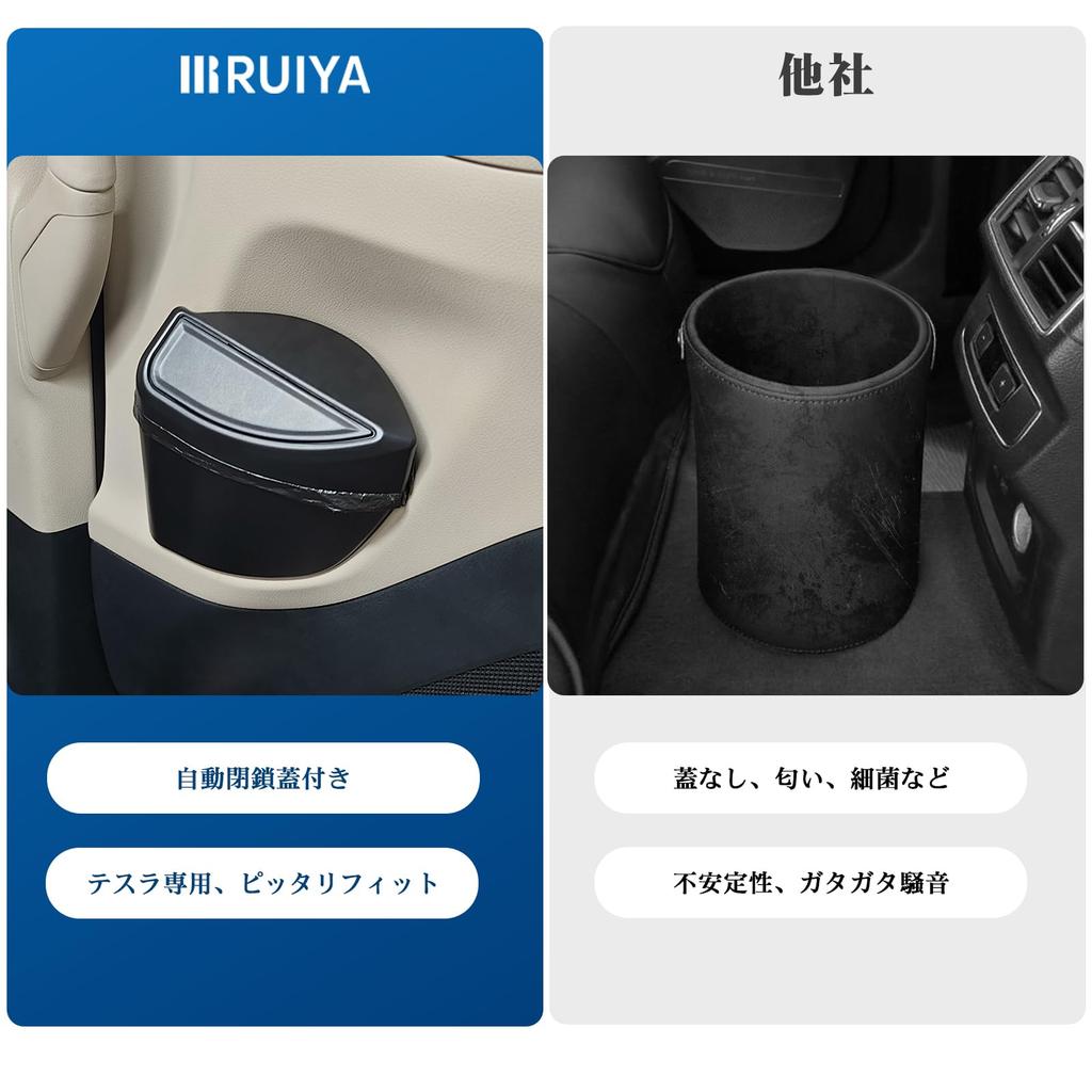 of 2 Toyota New Alphard Vellfire 40 Series Dedicated 2nd Row Trash Can Door Trash Can ABS Material 40 Alphard Dust Box Car Side Box Storage Box