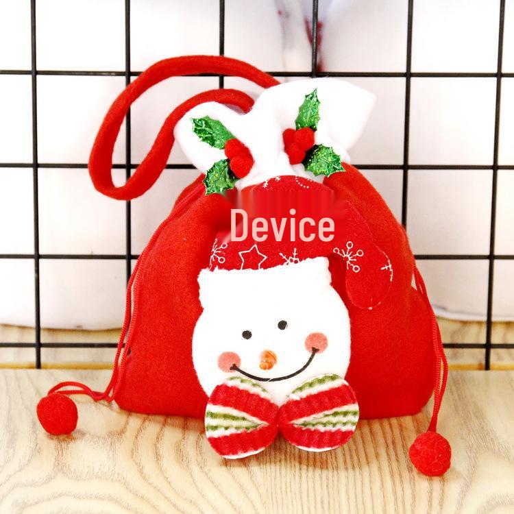 Christmas Gift Bags: Santa, Snowman & Reindeer Apple Totes for Kids' Candy
