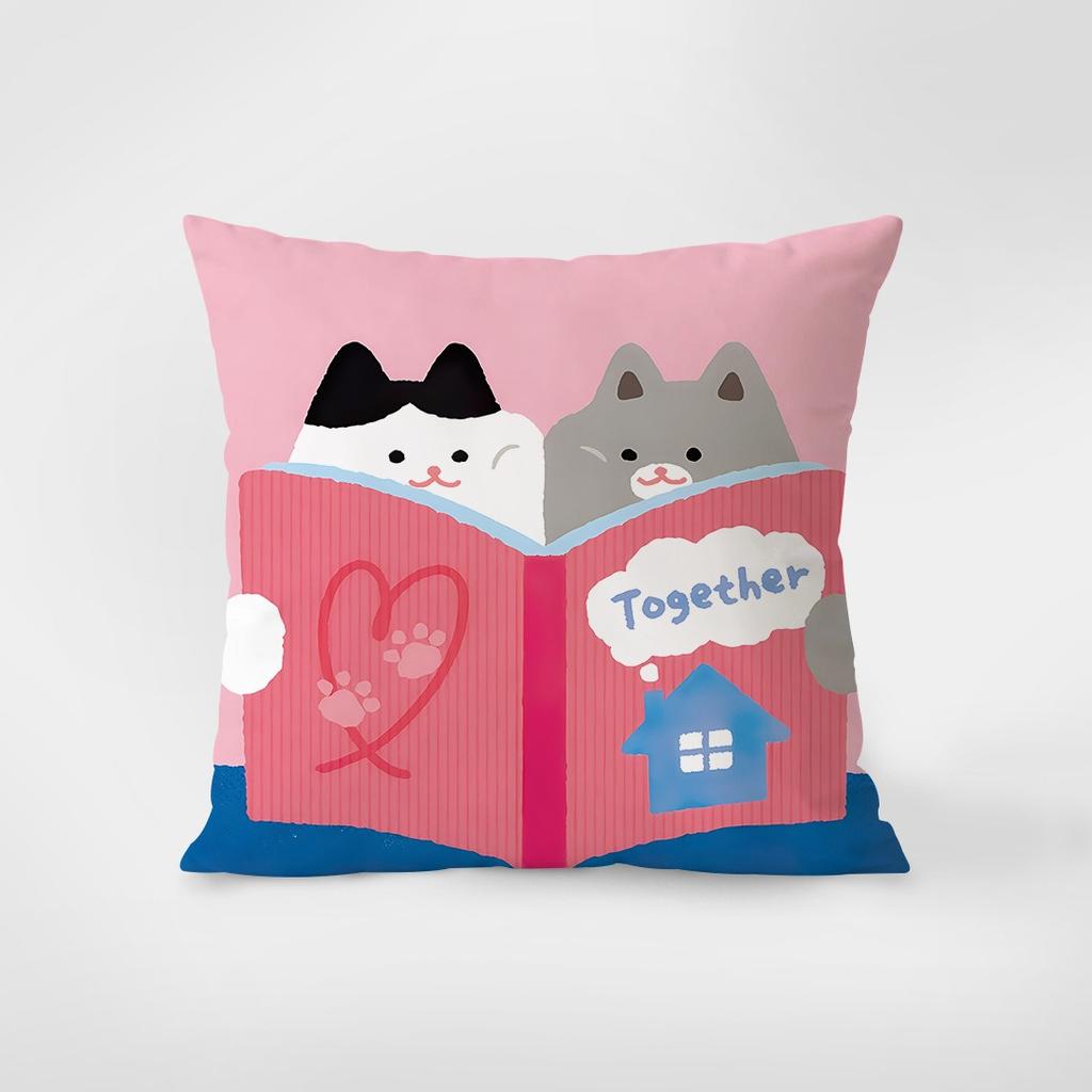 Cartoon Cat Pillowcase Interior Decoration Office Living Room Home Pillowcase