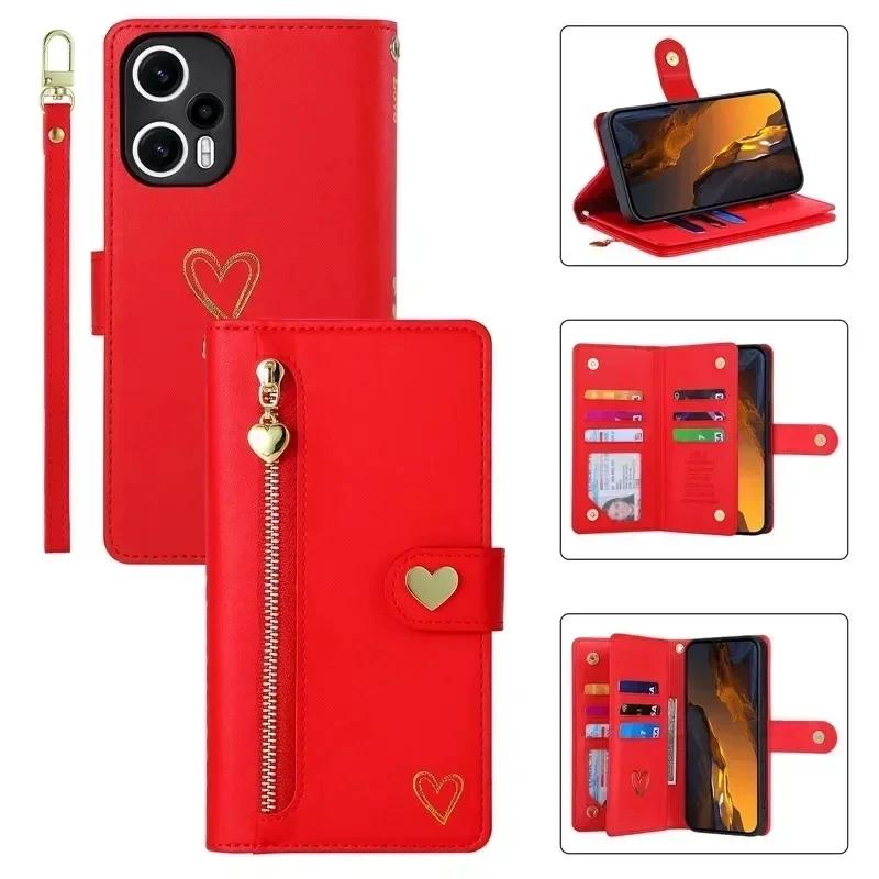 Multi 9 Cards Wallet Case for Samsung Galaxy A56 A36 A26 A16 A06 S25 Ultra S24 A55 A35 A15 Zipper Leather Wrist Strap Flip Cover