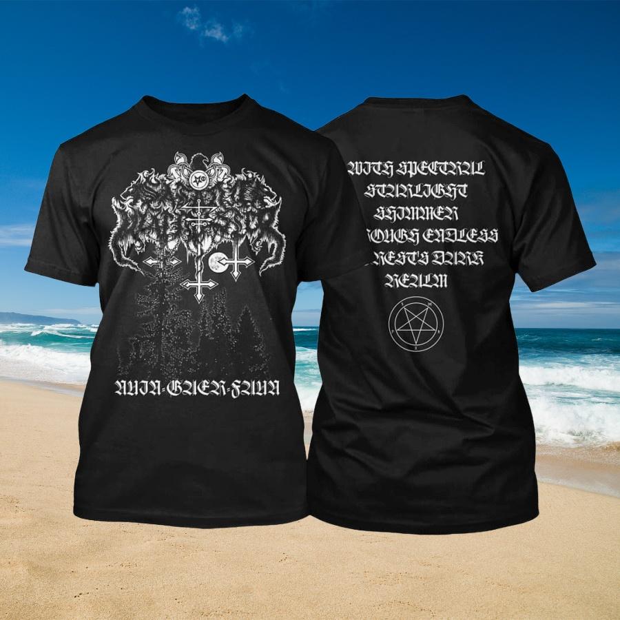 

2025 New with Spectral Starlight Print Unisex Street Fashion Trend Short Sleeved Pure Cotton Round Neck 4XL