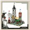 1928PCS Sunrest Court Of The Horse Knight MOC Model Alternate Build Using Creator In Sets Building Blocks Custom Puzzle DIY