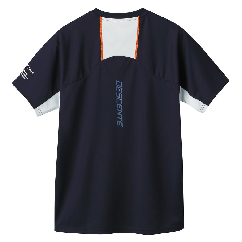 DESCENTE Volleyball Short Sleeve Easy to Move Raglan for Men and Club NV00 Shirt, Moisture-Wicking, Quick-Drying, Breathable, in, Sleeves, Women,