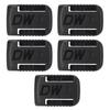 5 Sets Battery Dock Holder with Screws Battery Hanger Mounts for DCB200 DCB201 DCB203 DCB204 DCB206 Black