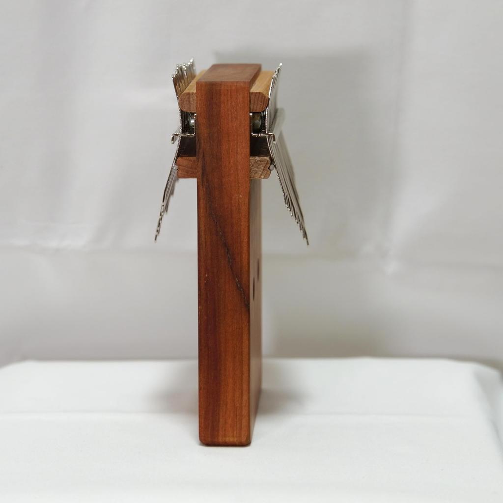 34-Key Chromatic Kalimba Double-sided C Major B Major Solid Wood 13cm x 18.5cm