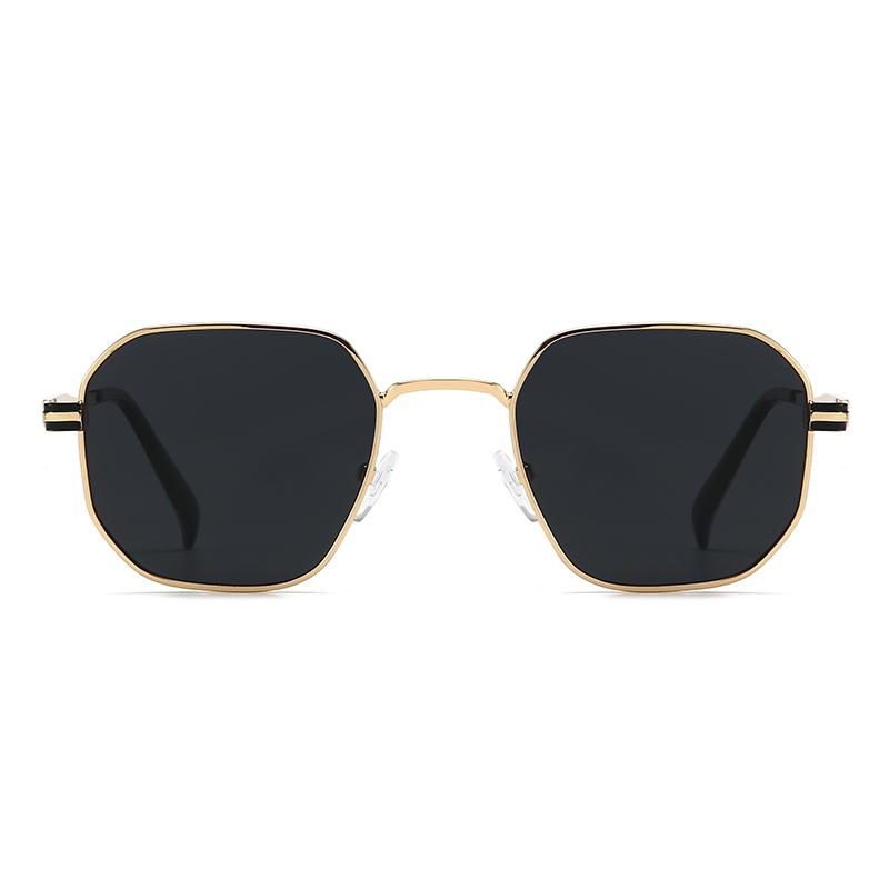 New European And American Style Men'S Aviator Glasses Retro Metal Square Frame Sunglasses  Ready Stock 1435