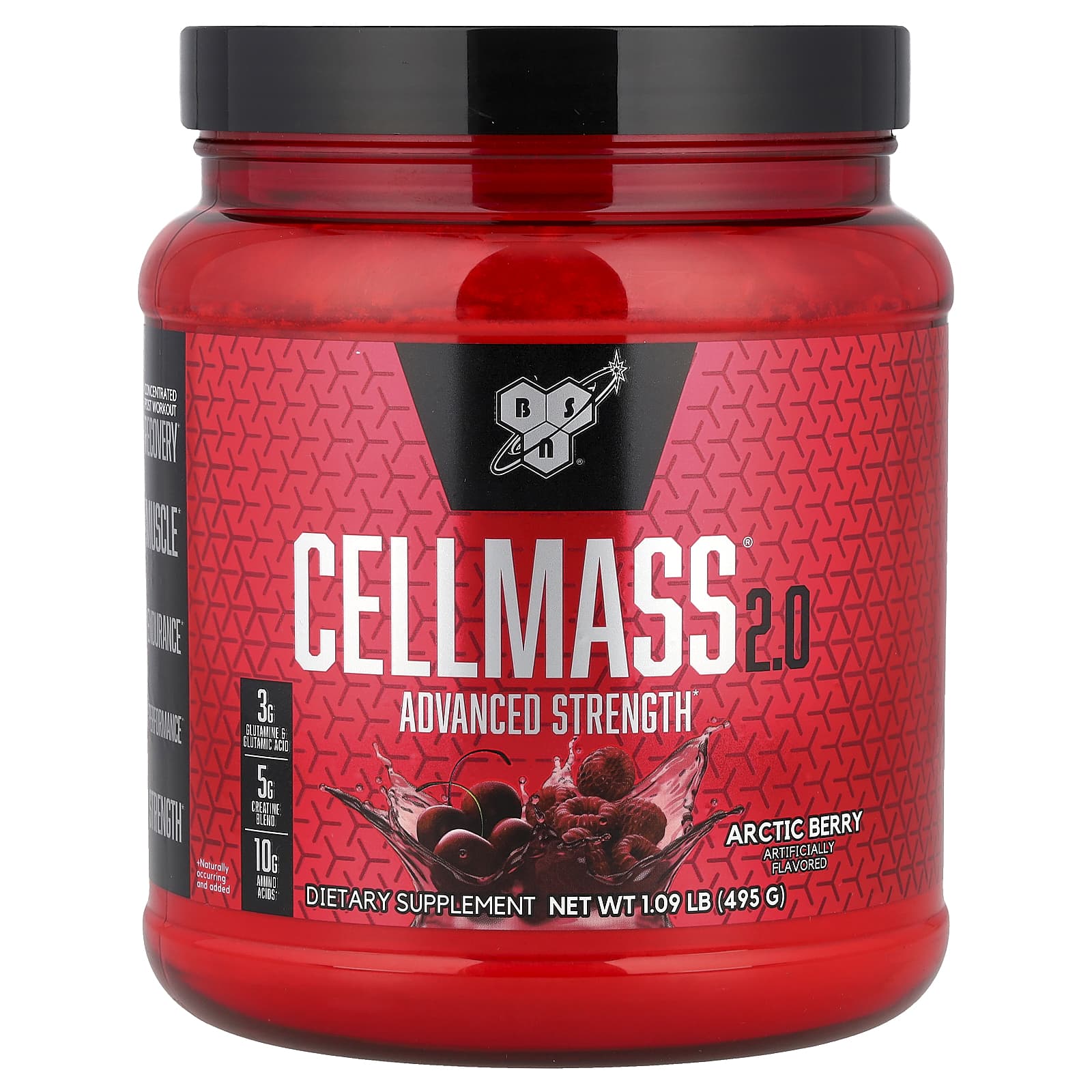 

Celmass 2.0, Enhanced Potency, Post Workout, Arctic Berry, 495G (1.09Lb)