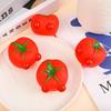 Festive Tomato Squeeze Squishy, Simulation Fruit Decompression Toy, Burst Eyes Design for Anti-Stress Holiday Gifts