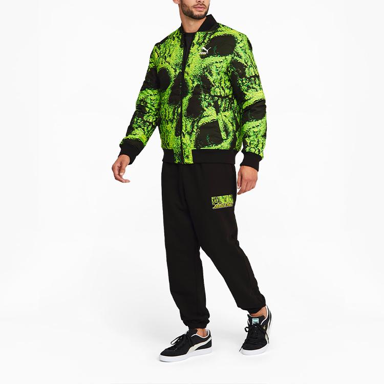 Puma X Santa Cruz Reversible Fitted Sports Jacket Men Outerwear Black 532239-01