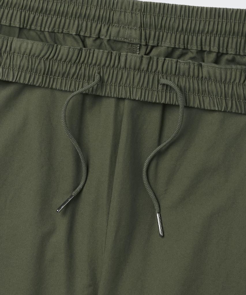 MUSINSA STANDARD Cotton Loose Tapered Elastic Waist Pants [Khaki]