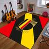 Belgium Football Crest Design Patterned Carpet a Non Slip Rug Suitable for All Seasons and Any Setting, Gift
