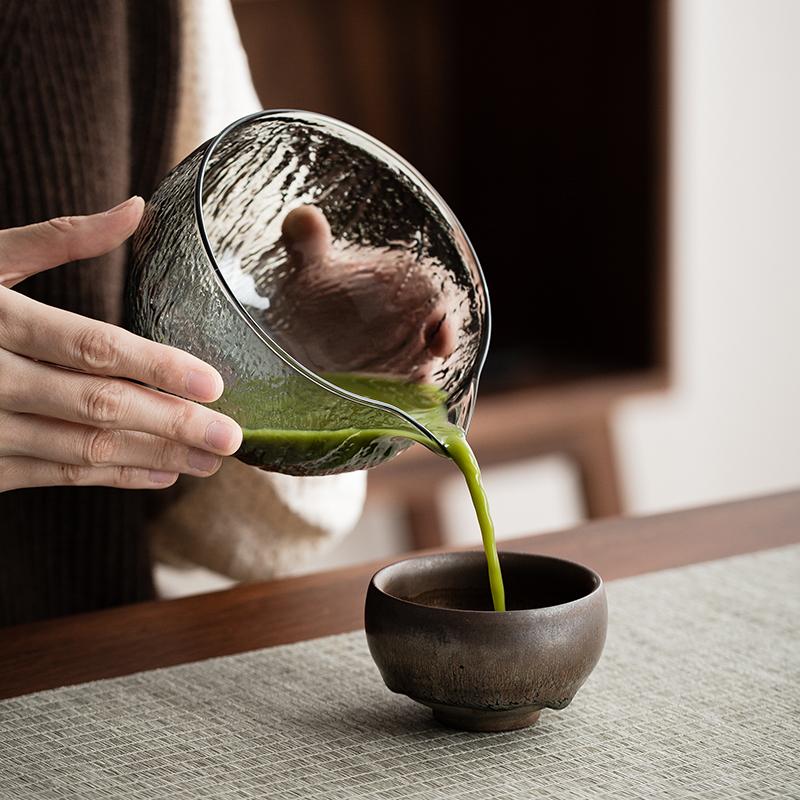 Japanisches Bambusgrünfaden Matcha-Schalen-Set, Baibenli + Teepulversieb, Etc., Vollständig Entriegelte Exquisite Teezeremonie