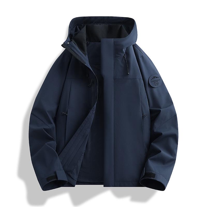 Camel Unisex 3-in-1 Mountaineering Jacket: Graphene-Lined, Windproof, Waterproof, and Warm, New Style, Two-Piece Set.