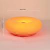Circular Wall Lamp, Bedroom Touch Orange Bedside Lamp, Ambient Light