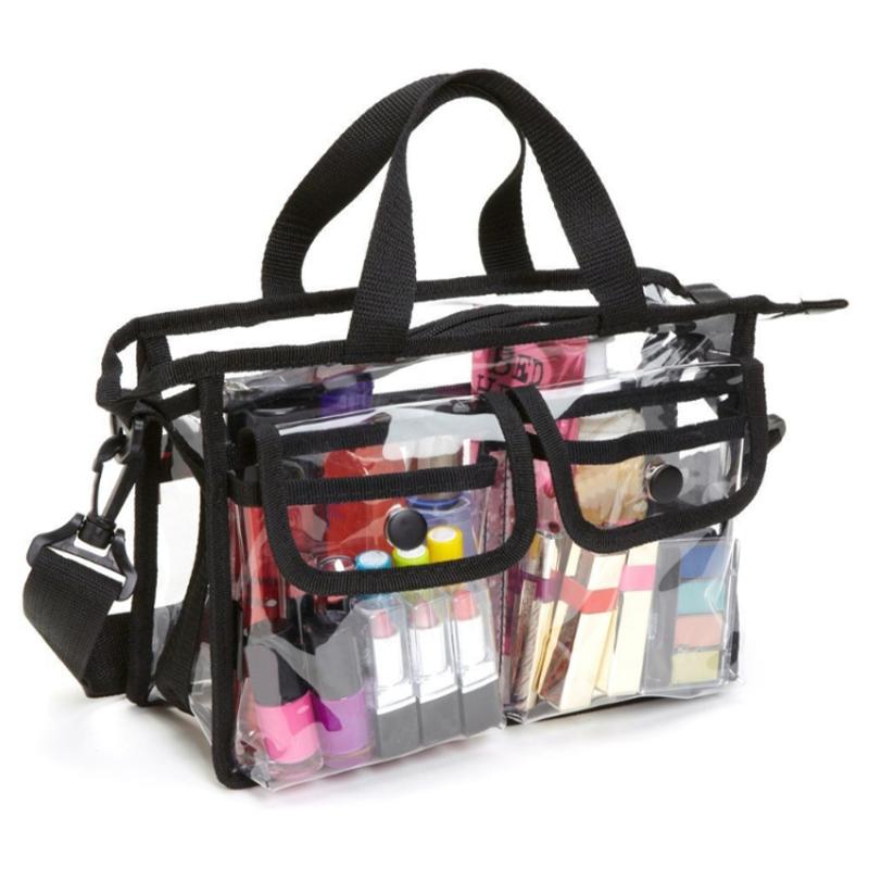 Clear EVA Bag Makeup Cosmetic Toiletry Organizer Tote Bag Waterproof Handbag for Travel,Swimming,Gym