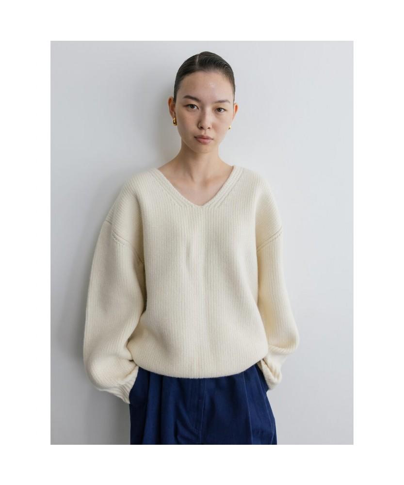 Diaepeocheo Bulky V Neck Sweater Ivory (Ta5X51A040)
