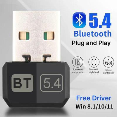 USB Bluetooth 5.4 Dongle адаптер для ПК динамик беспроводной мышь клавиатура музыкальный аудио приемник передатчик bluetooth адаптер