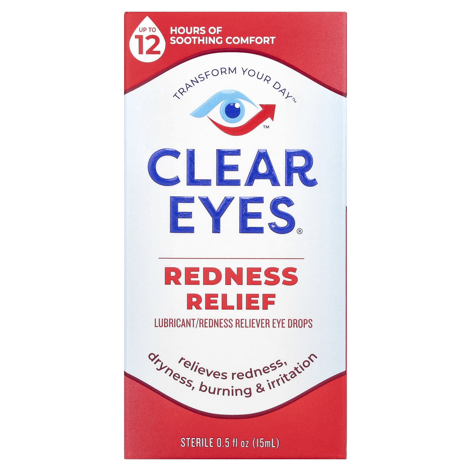 

Clear Eyes, Противоотечные, увлажняющие/противоотечные капли для глаз, 0,5 жидких унций (15 мл)