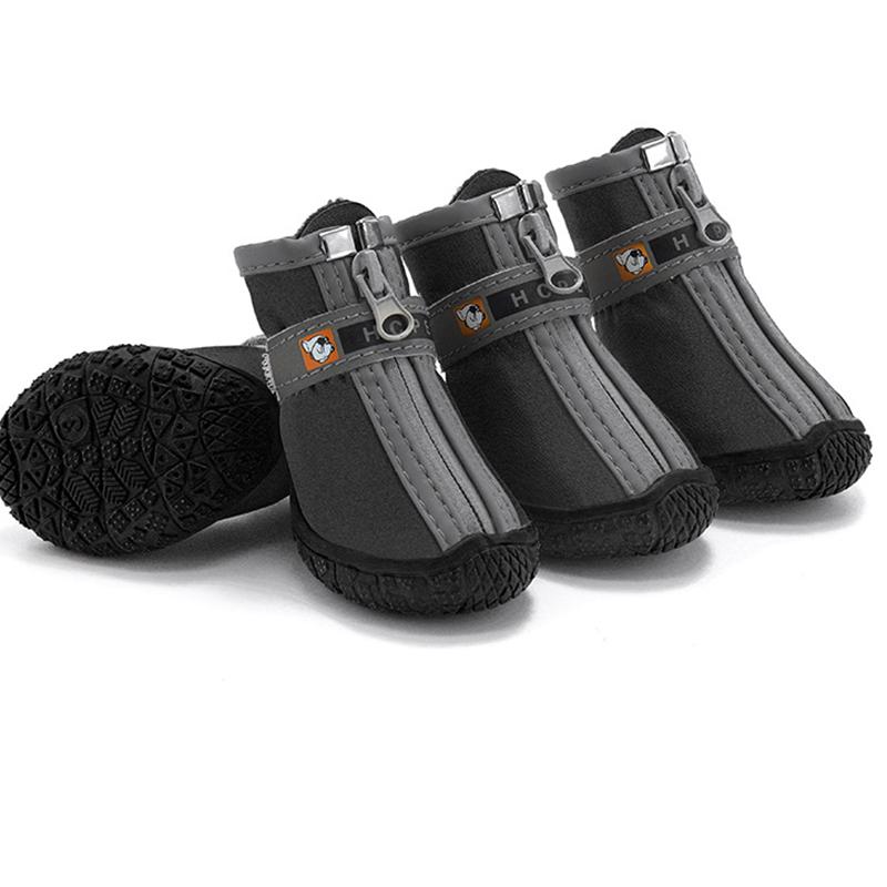 Scarpe per cani Suole antiscivolo Protezione in peluche spesso Zampa Scarpe per animali domestici Calde Per cani Scarpe per cani antiscivolo Traspiranti Stivaletti da arrampicata per animali domestici
