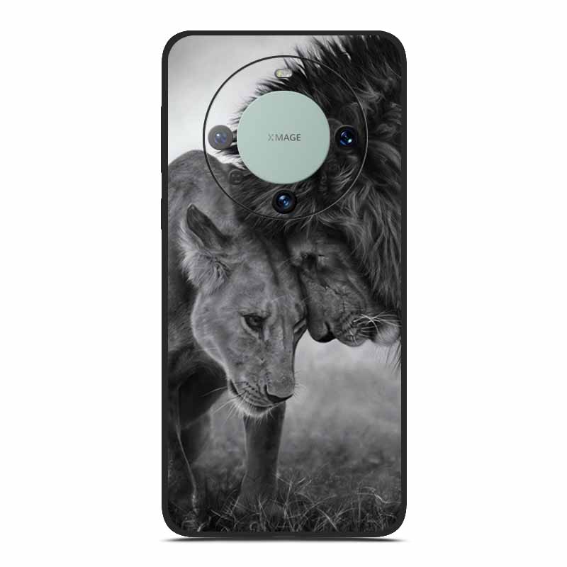 TPU Soft Phone Case for Huawei Mate 60 Funda Silicone Luxury Back Cover for Huawei Mate 60 pro Capa Animal Lion Dinosourus