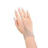 Elegant Rhinestone Hand Chain Bracelet & Ring Set for Fashionable Nights