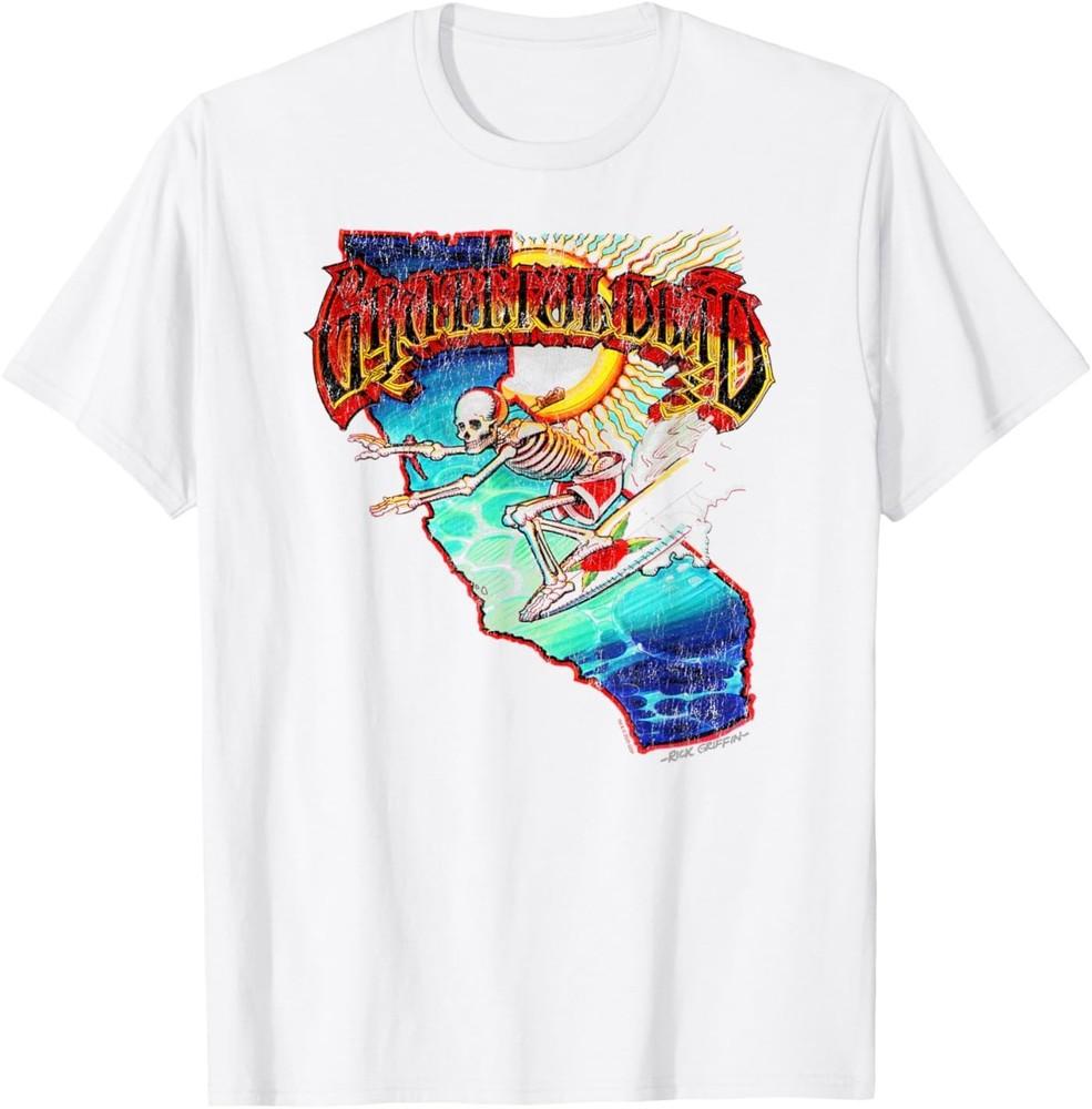 Grateful Dead Surfing California Skeleton Vintage Band T-Shirt Unisex T-Shirt M