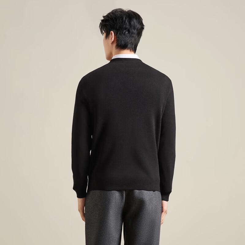 Men's V-Neck Wool Blend Pullover Knit Sweater