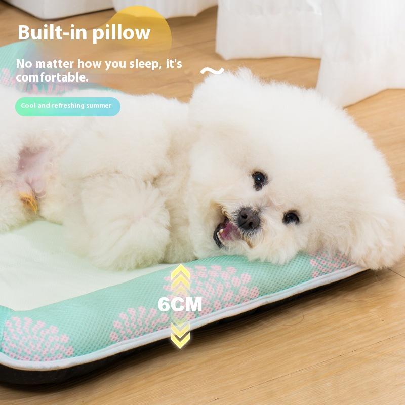 Summer Cooling Pet Bed for Dogs Cats Washable Puppy Cat Cushion Breathable Soft Cat Bed Waterproof Small Dog Bed Sofa