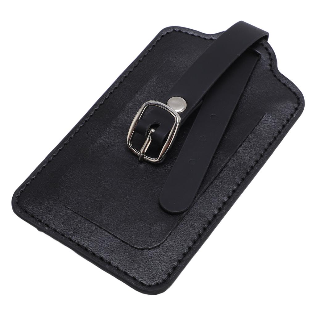 Luggage Baggage Tag Rain Proof PU Leather Soft Lock Design Stylish Luggage ID Label for Travel and