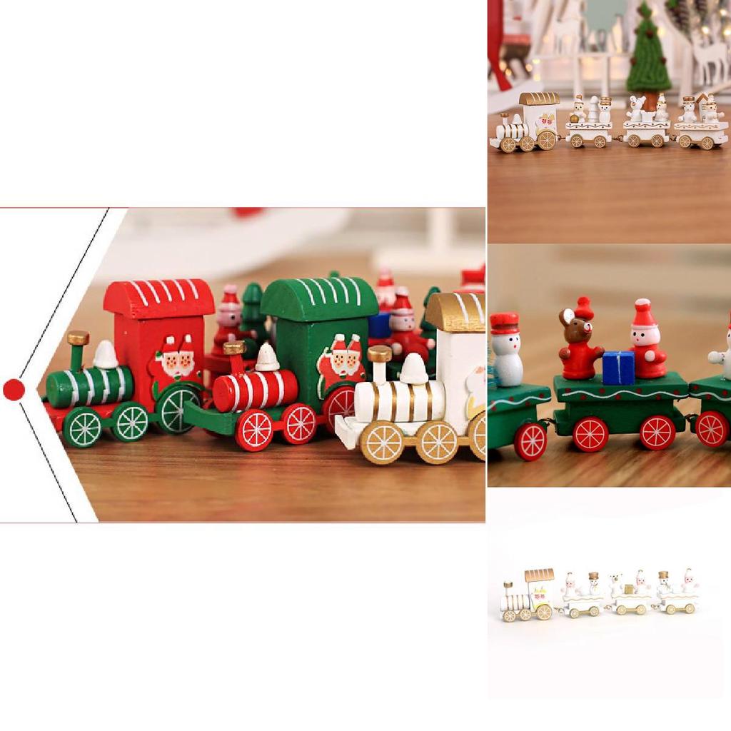 Entzückende Weihnachts-Holzzug-Dekoration Ideales Weihnachtsgeschenk für Kinder und Schulen