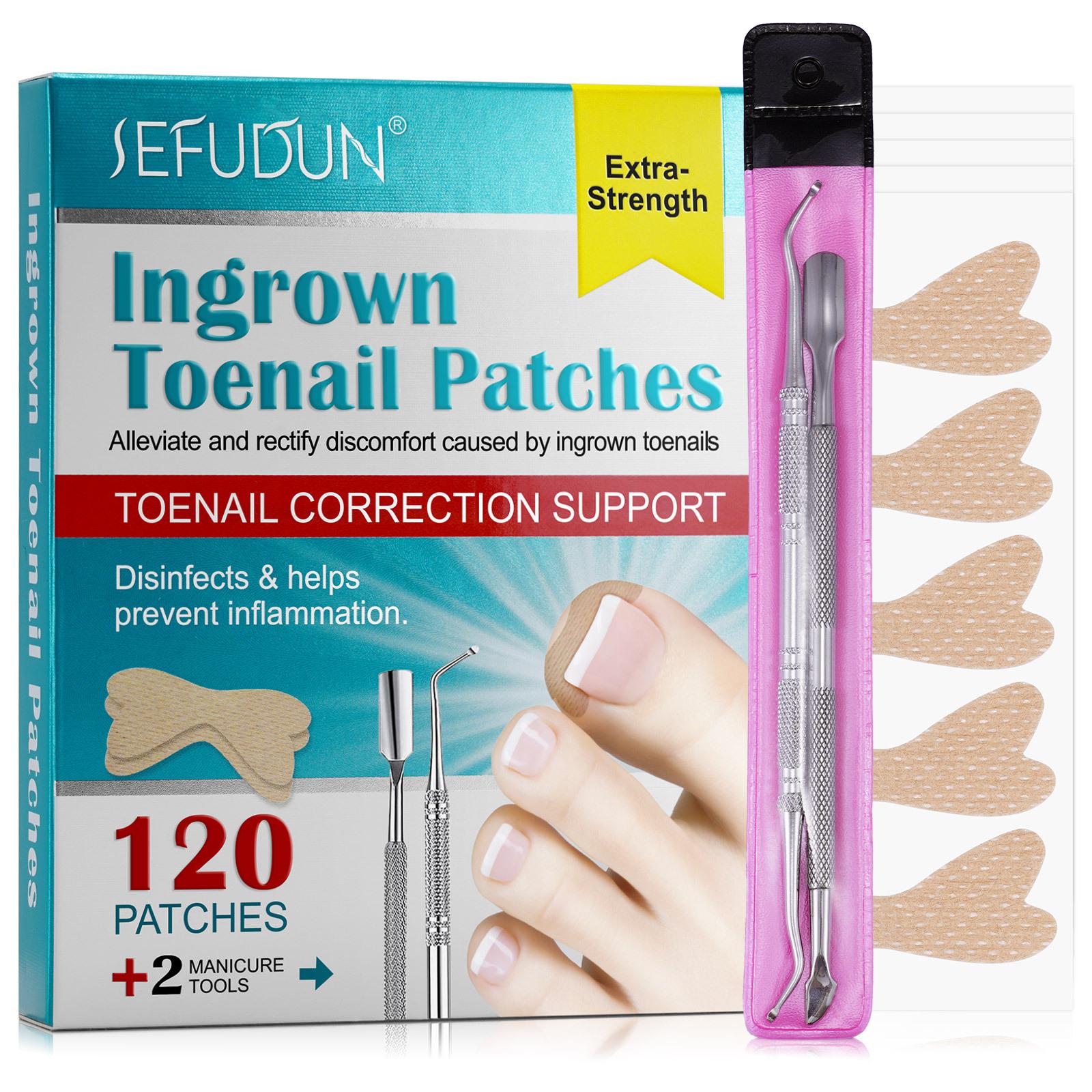 120Pcs Professional Ingrown Toenail Foot Corrector Stickers Elasticity Nail Care Pedicure Tools Health Care Protects Toe Nail