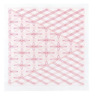 Sashiko Flower Dishcloth Japanese Sash Kit, "Nagomi" SK-478
