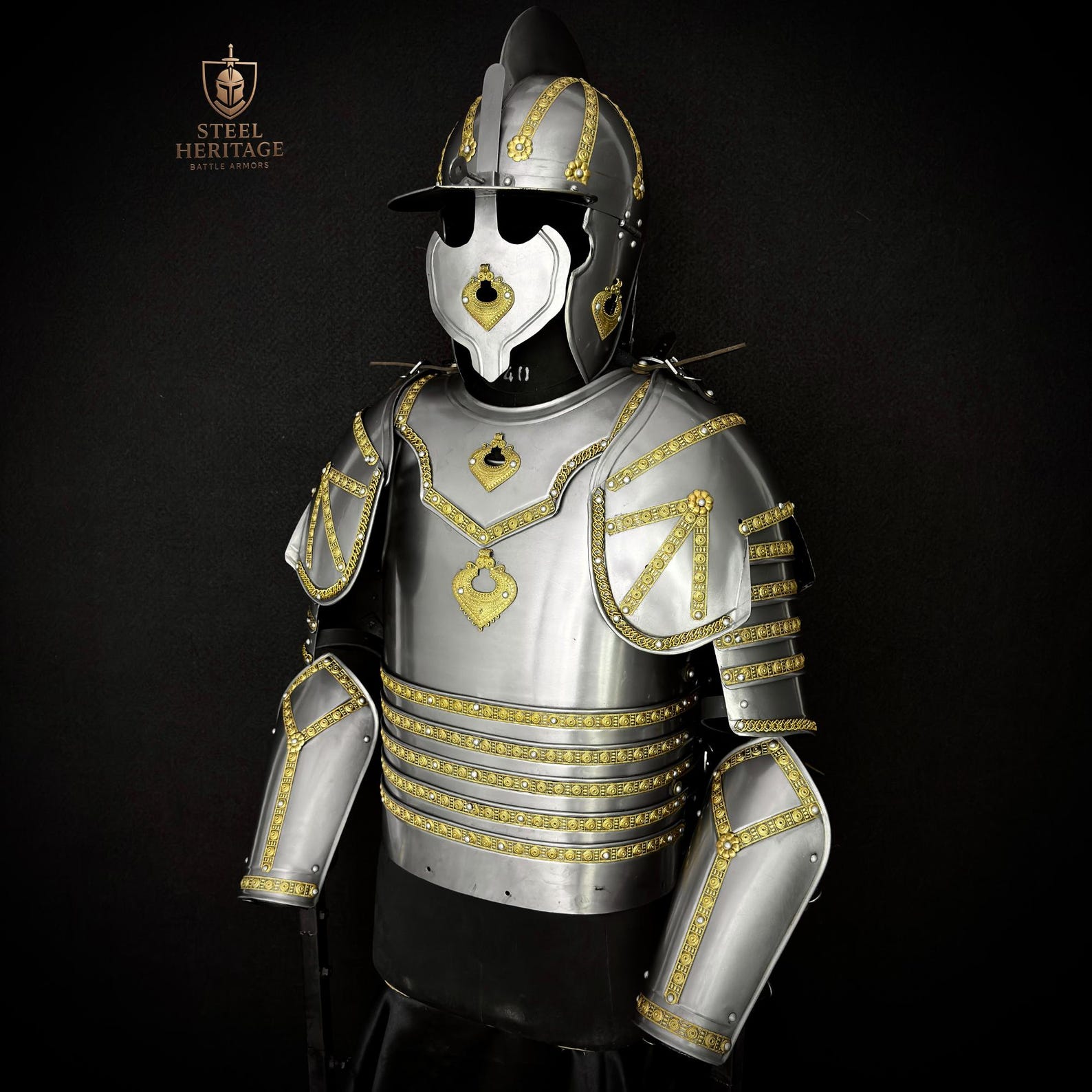 Medieval Hussar Knight Costume Set for LARP Cosplay Renaissance Festival Outfit