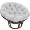 Round Hanging Chair Cushion Set: Thickened Cushion & Backrest for Swing/Basket Chairs
