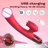 Powerful Vibrator For Women G Spot Clitoris Vagina Tongue Licking Stimulator Heating Female Masturbator For Adult Sexy Toys 18+