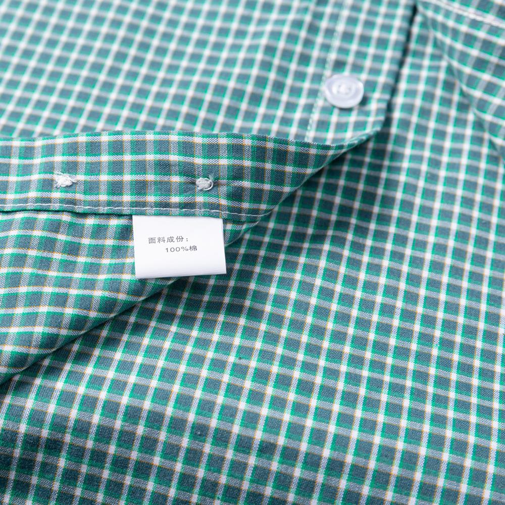 Camisa Casual Británica de Algodón a Cuadros de Manga Corta para Hombre - Ligera de Verano a Cuadros con Botones y Bolsillo Para Ropa Exterior Diaria