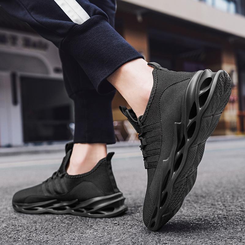 Wiosna/jesień Męskie duże rozmiary latające, tkane i oddychające powierzchnie siatkowe Ultralekki stołek Męskie buty sportowe na świeżym powietrzu